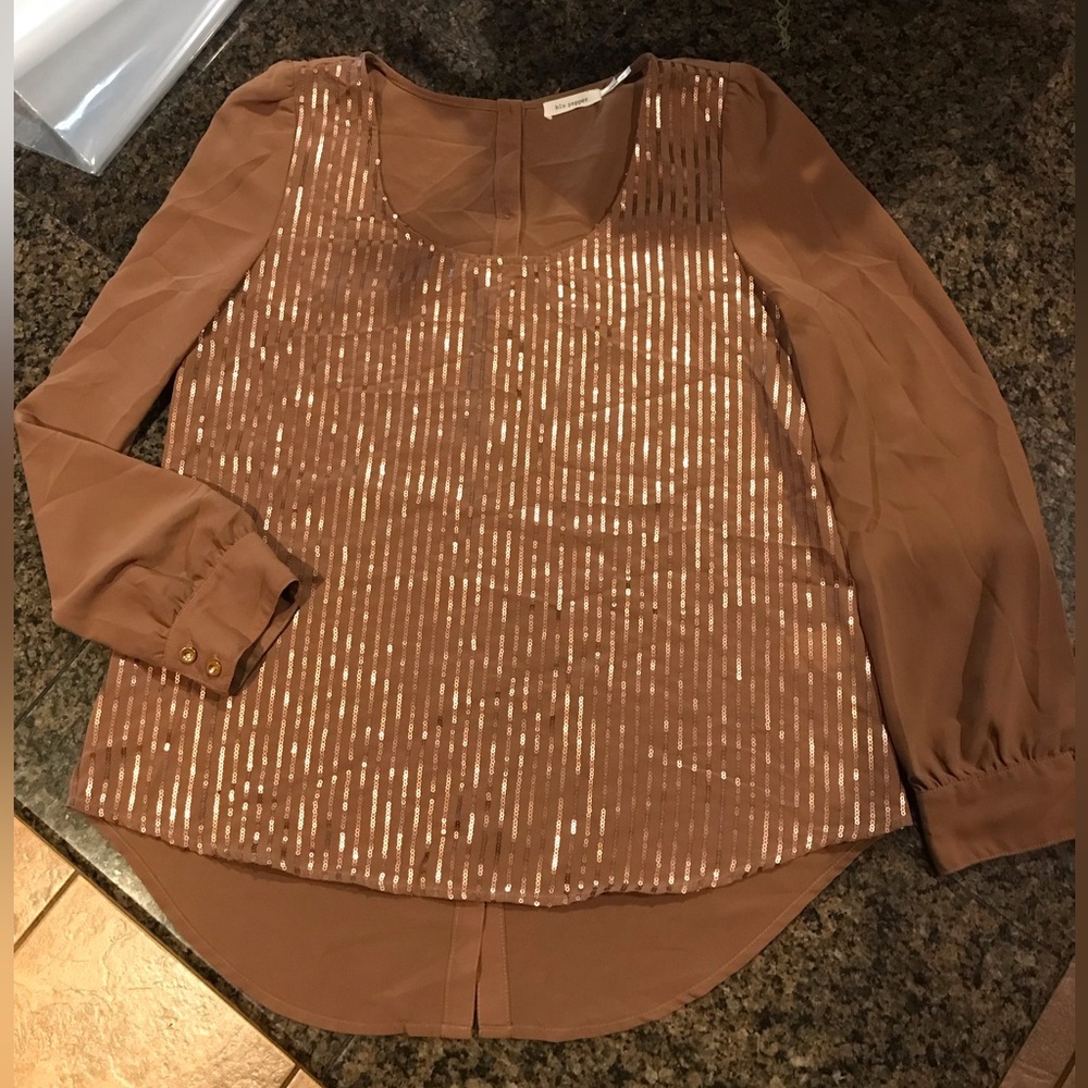 Beautiful Blu Pepper Size L‎ Top #2193